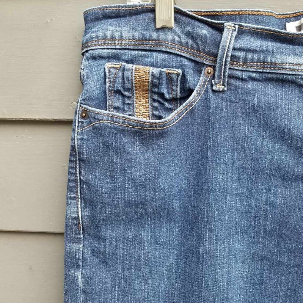 Levis 512 Perfectly Slimming Straight Leg Jeans size 16M - Picture 10 of 12